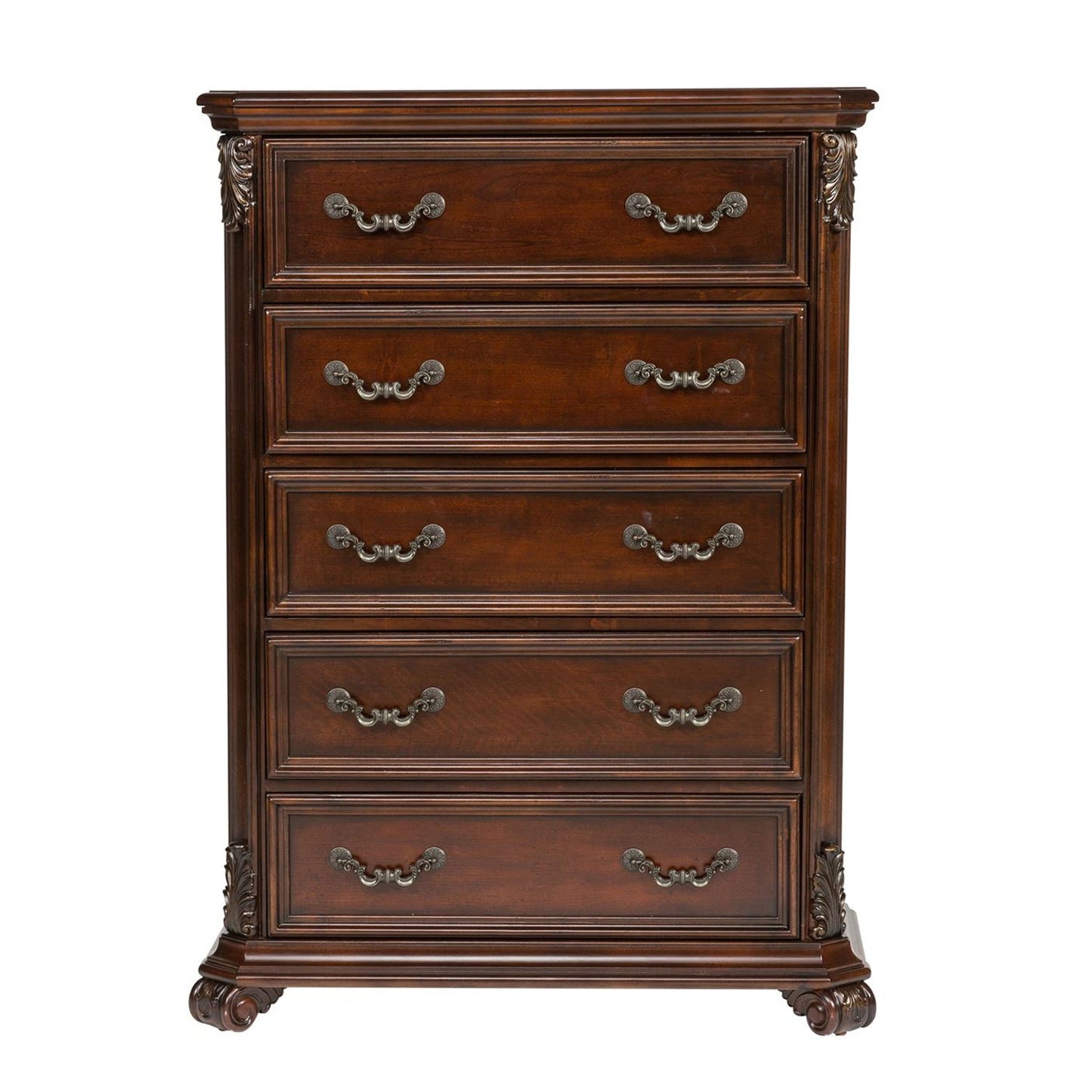 Messina Estates - 5 Drawer Chest - Dark Brown - Hornell Furniture Outlet