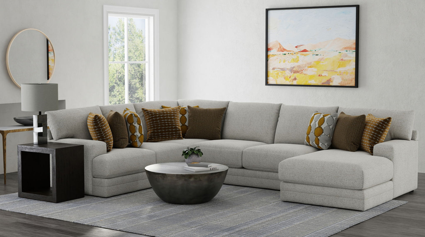 Tori - Sectional With Comfort Coil Seating And Accent Pillows Included - Hornell Furniture Outlet