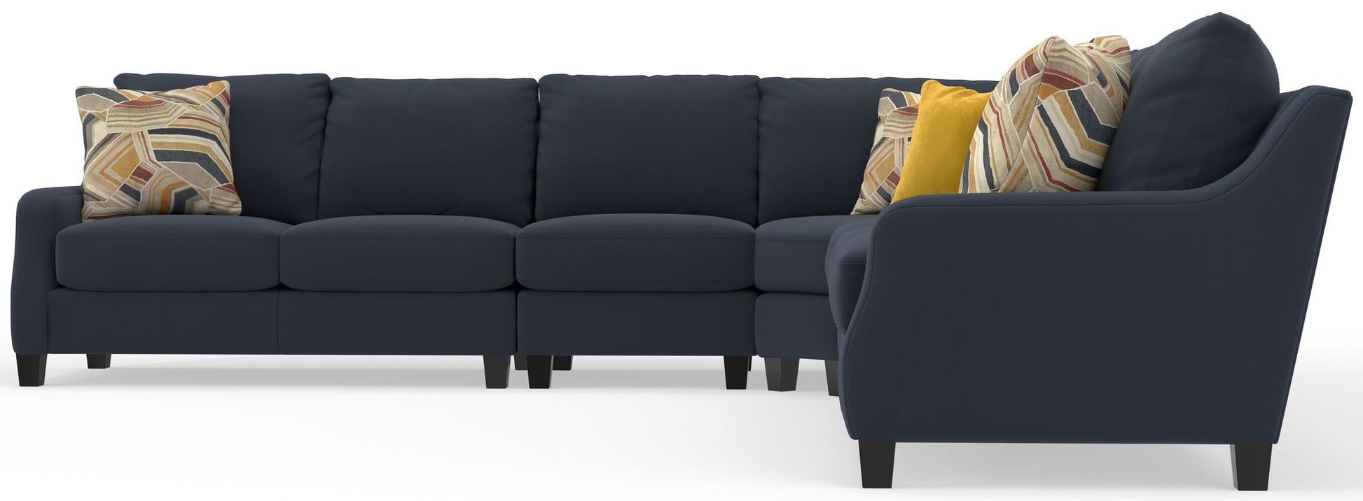 Foley - Sectional With Comfort Coil Seating And 4 Included Accent Pillows - Hornell Furniture Outlet