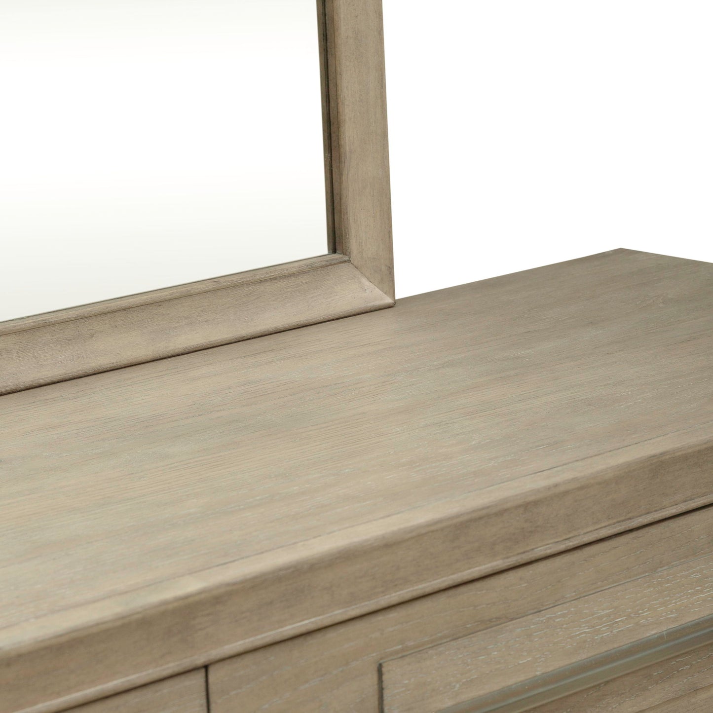 Brentwood - Dresser & Mirror - Sandstone - Hornell Furniture Outlet