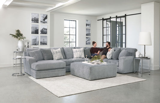 Glacier - Sectional With Cocktail Ottoman - Hornell Furniture Outlet