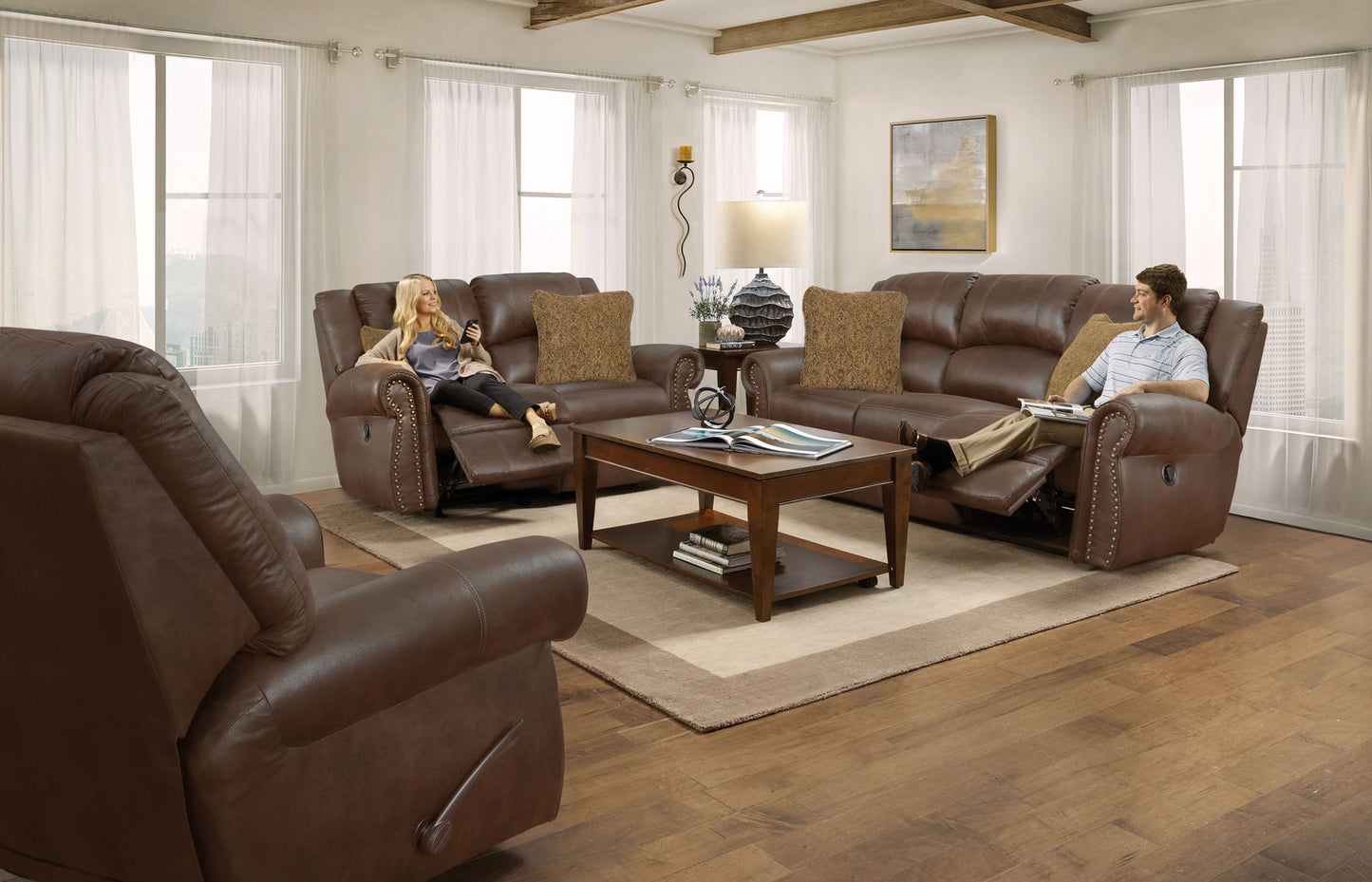 Pickett - Reclining Loveseat - Hornell Furniture Outlet