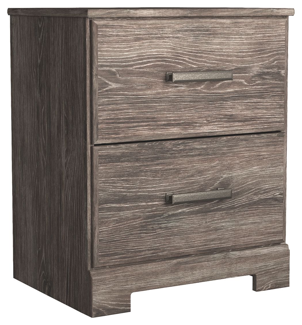 Ralinksi - Gray - Two Drawer Night Stand - Hornell Furniture Outlet