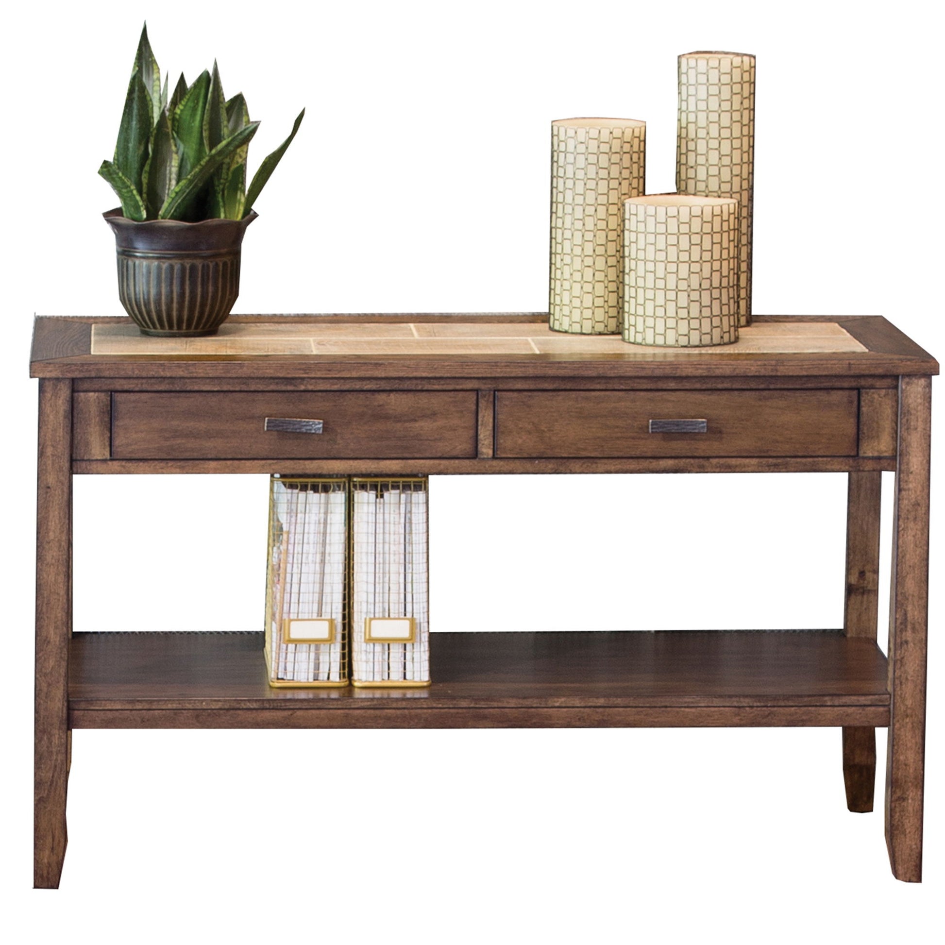 Mesa Valley - Sofa Table - Dark Brown - Hornell Furniture Outlet