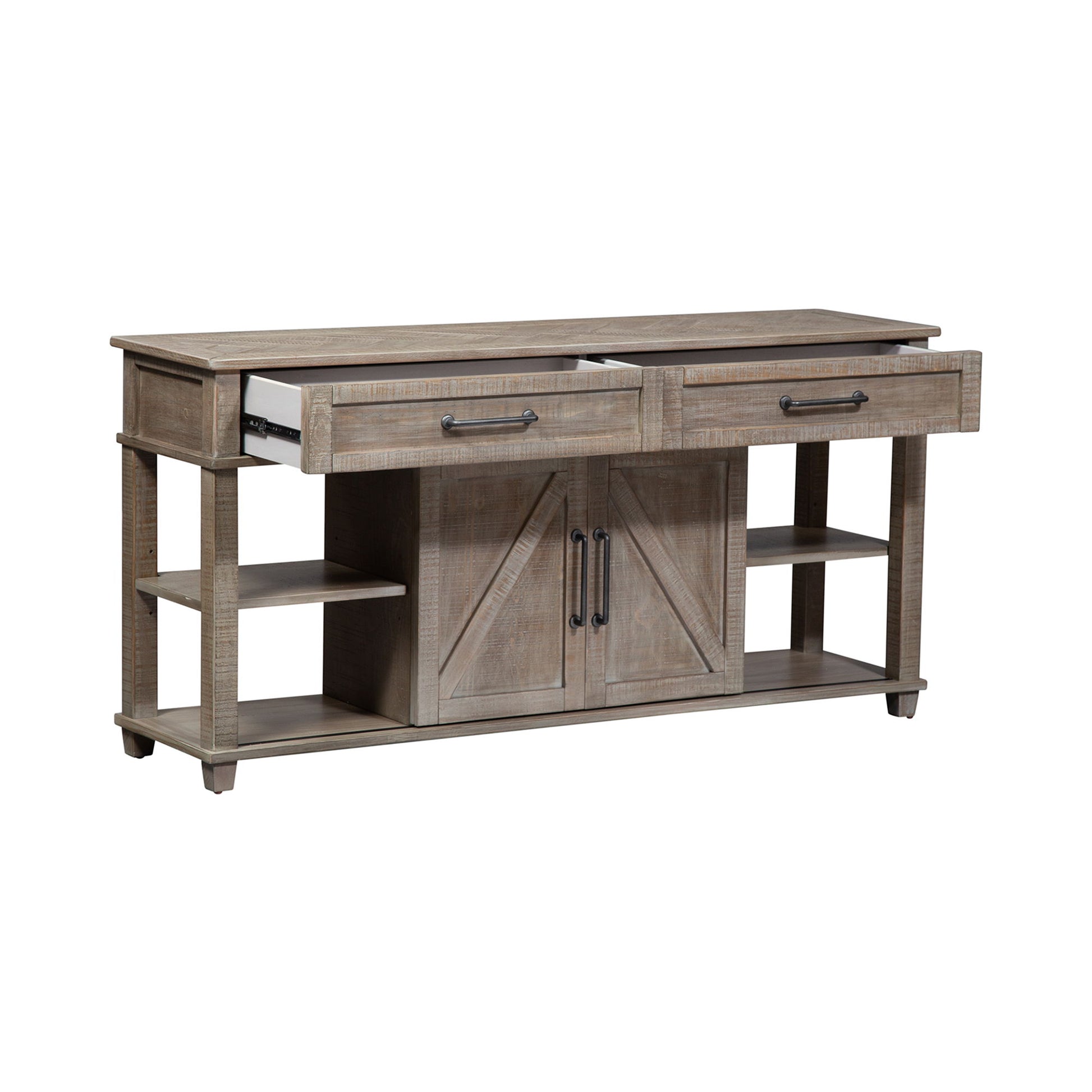 Parkland Falls - Sofa Table - Light Brown - Hornell Furniture Outlet
