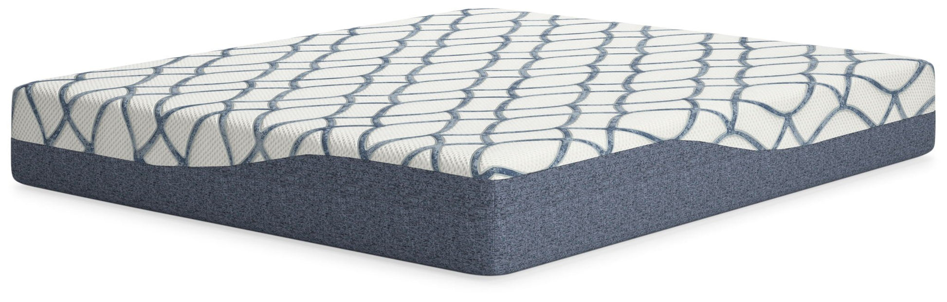 12 Inch Chime Elite 2.0 - White / Blue - California King Mattress - Hornell Furniture Outlet