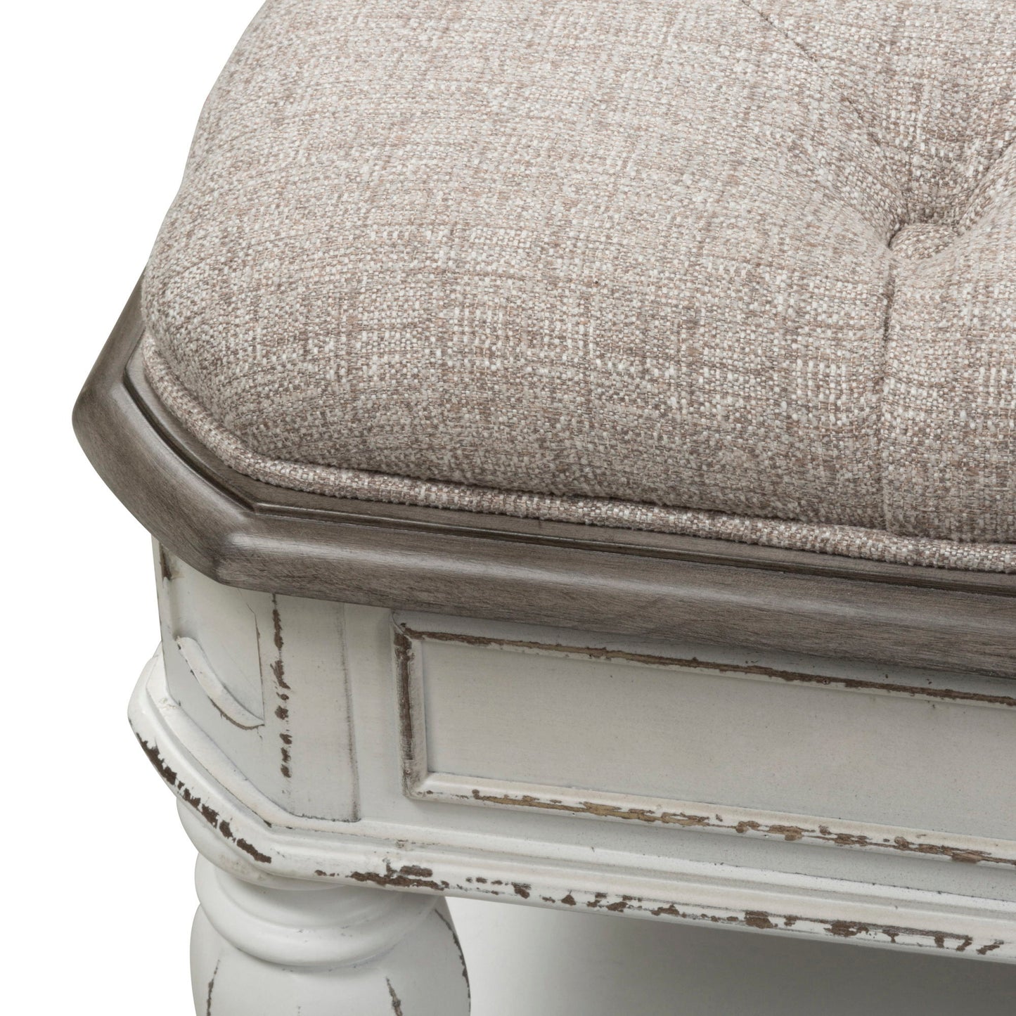 Magnolia Manor - Bed Bench - White - Hornell Furniture Outlet