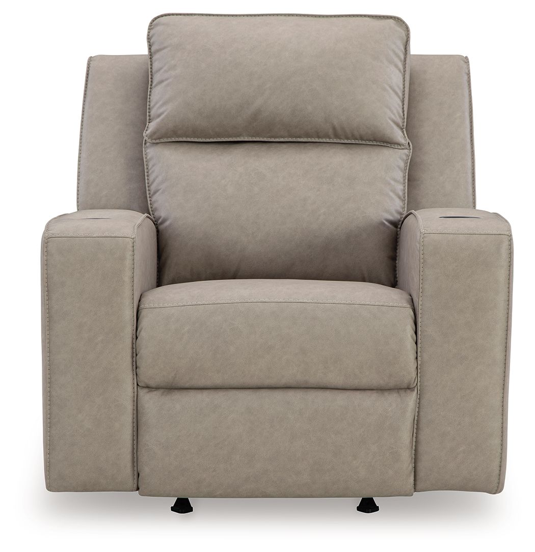 Lavenhorne - Pebble - Rocker Recliner - Hornell Furniture Outlet