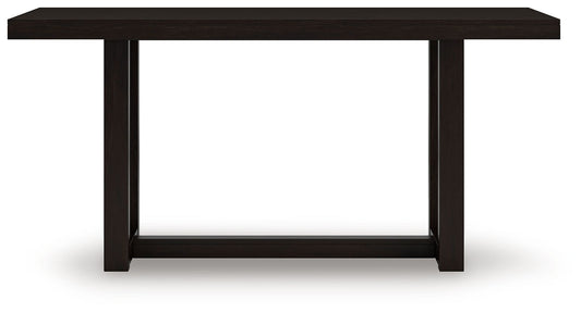 Neymorton - Rectangular Dining Room Counter Table - Dark Grayish Brown - Hornell Furniture Outlet
