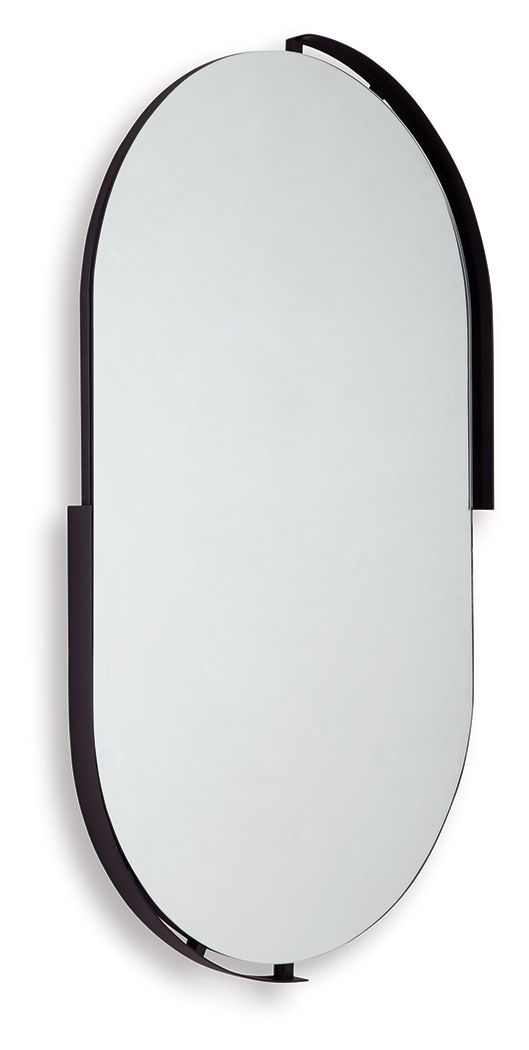 Valkings - Black - Accent Mirror - Hornell Furniture Outlet