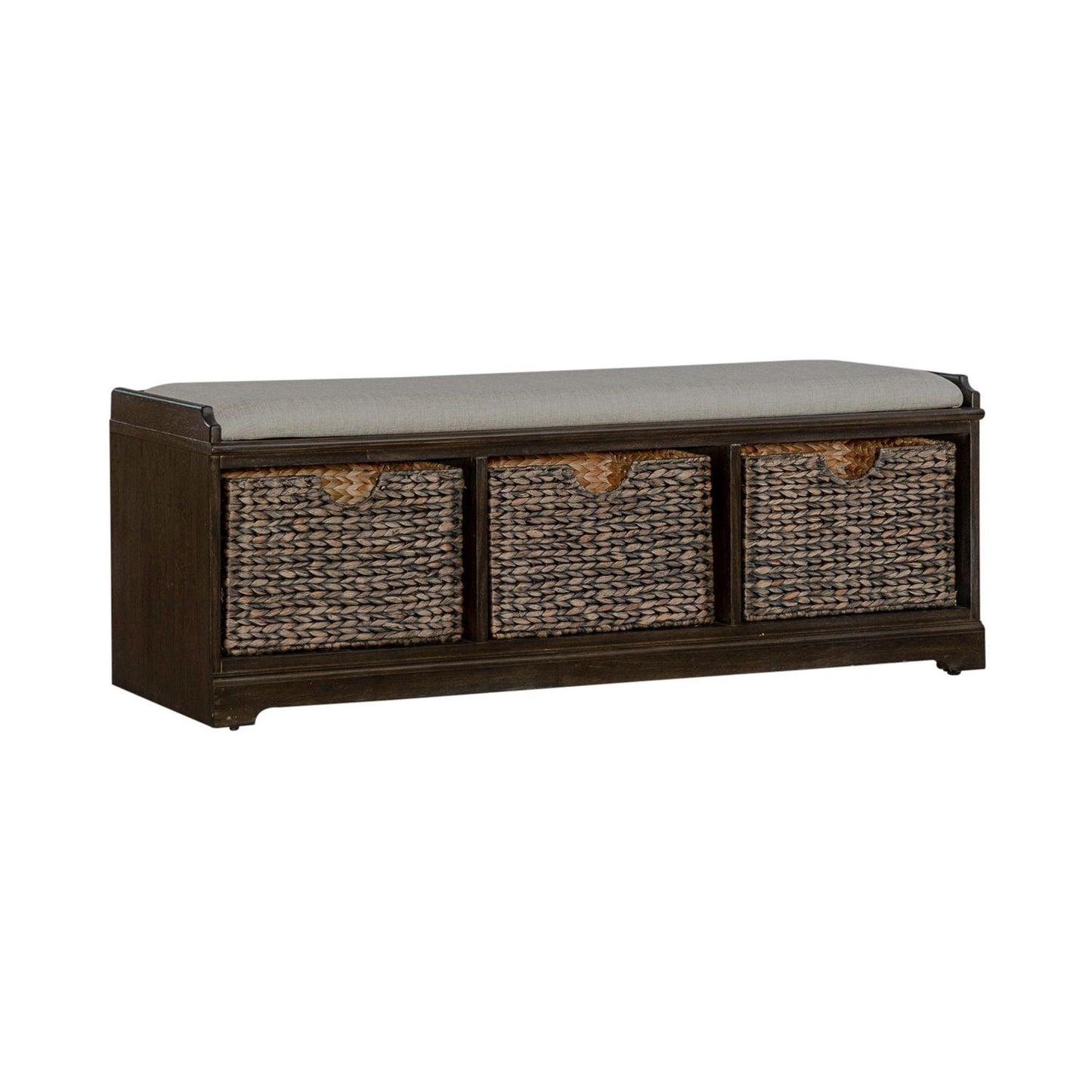 Mill Creek - Wall Bench - Dark Brown - Hornell Furniture Outlet