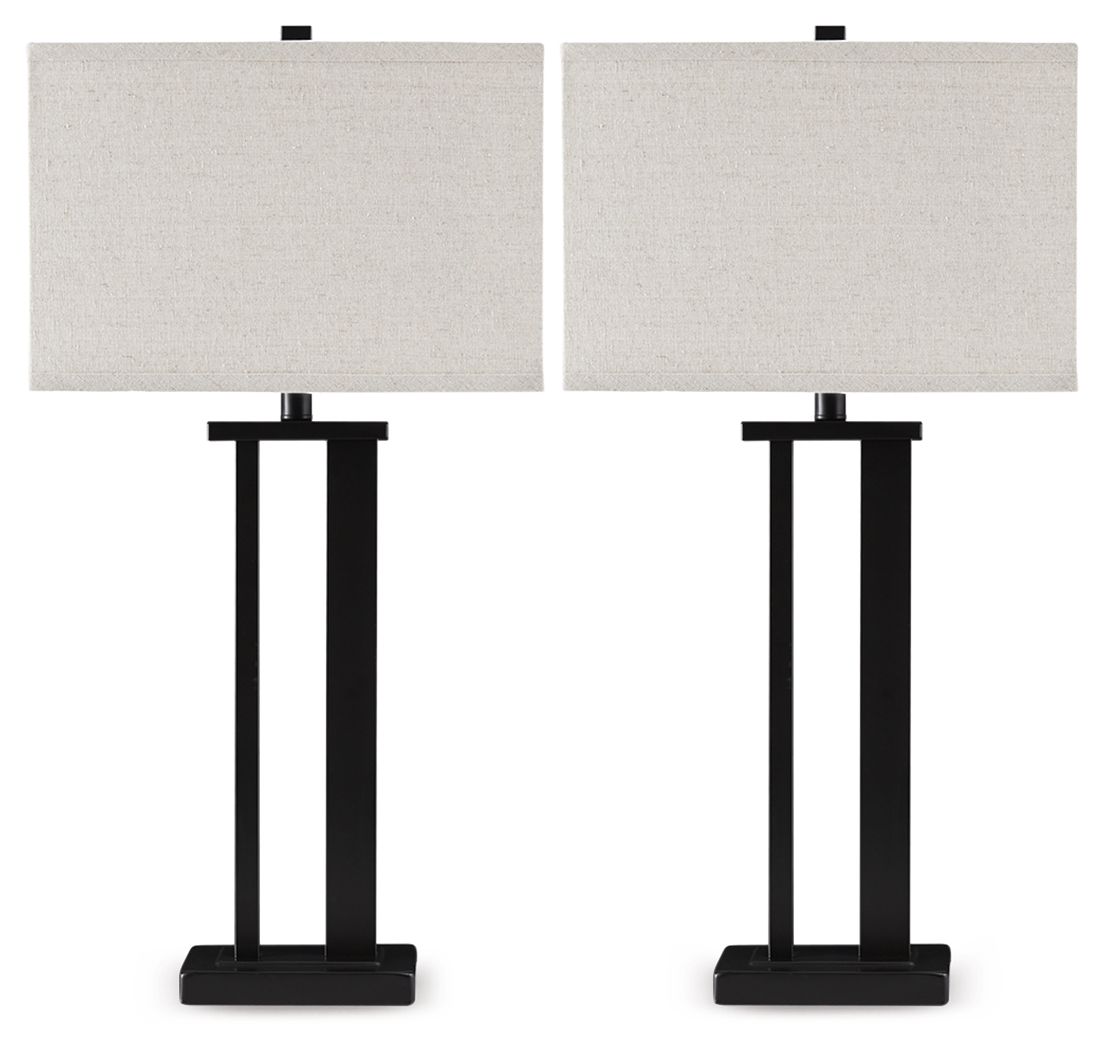 Aniela - Metal Table Lamp Set - Hornell Furniture Outlet