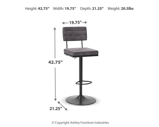 Strumford - Tall Swivel Barstool (Set of 2) - Hornell Furniture Outlet