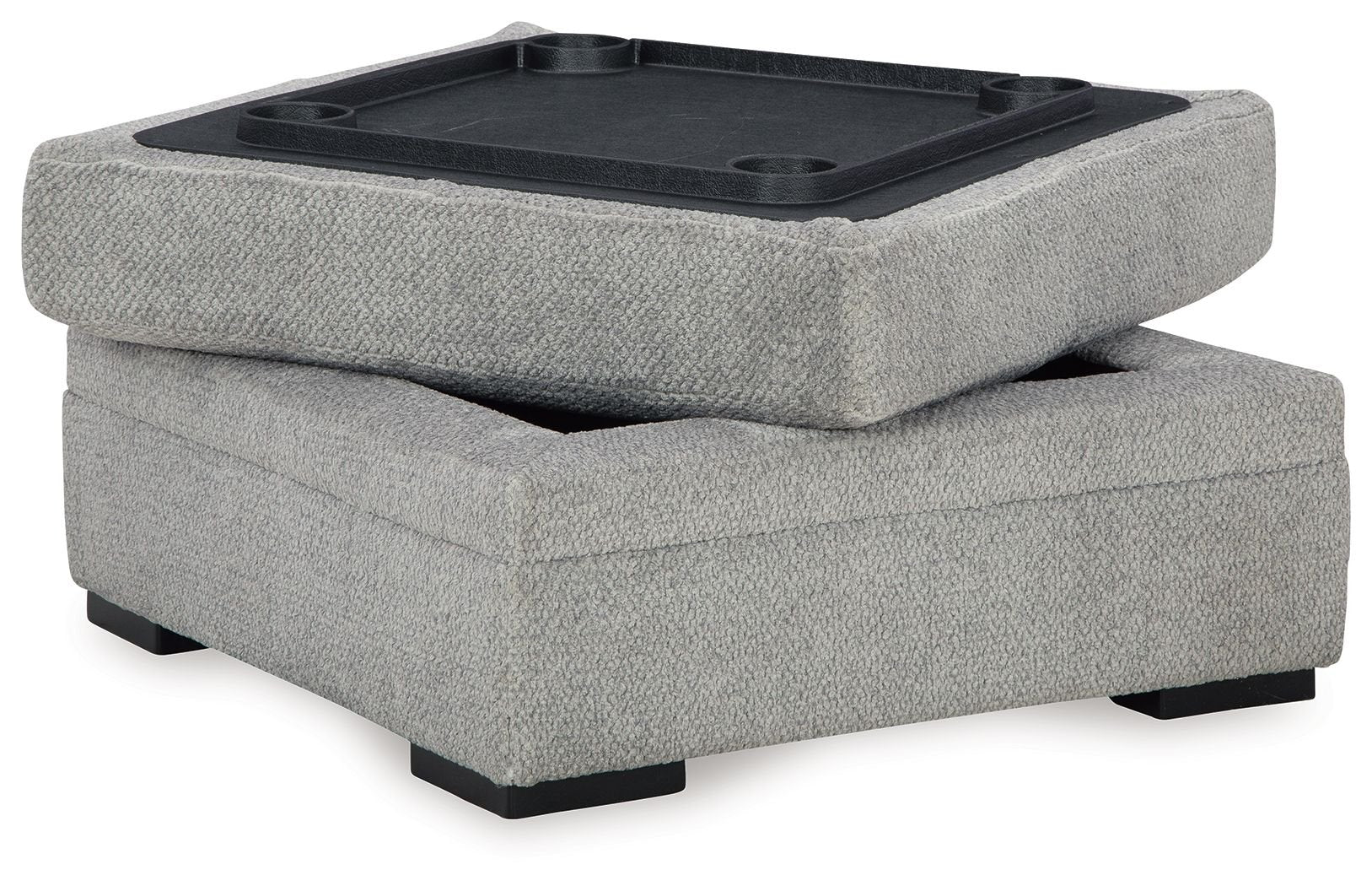Casselbury - Cement - Ottoman With Storage - Hornell Furniture Outlet