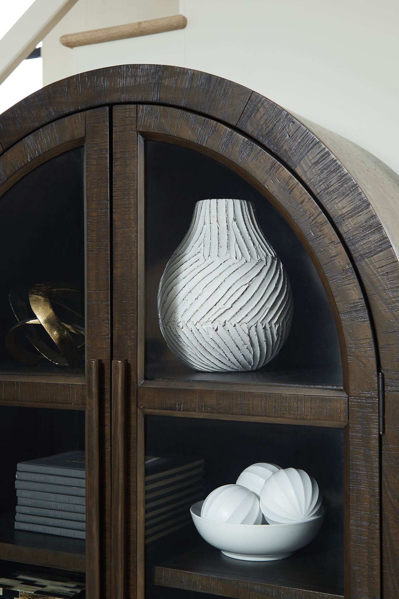 Benhall - Accent Cabinet - Dark Brown - Hornell Furniture Outlet