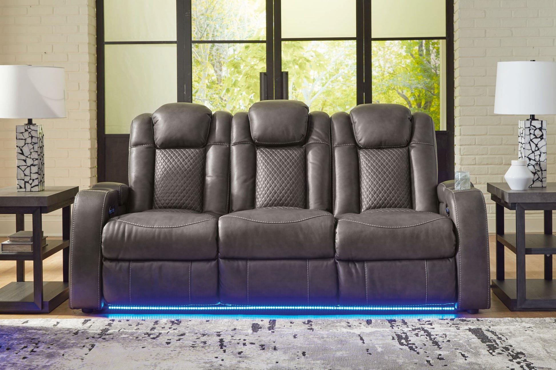Fyne - dyme - Reclining Living Room Set - Hornell Furniture Outlet
