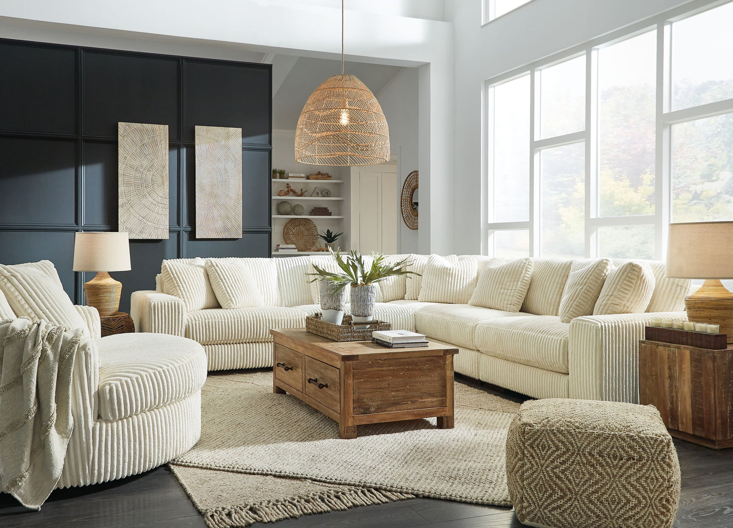 Lindyn - Corner Chair - Hornell Furniture Outlet