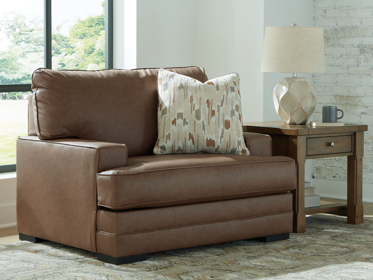 VillaCourt - Caramel - Chair And A Half - Hornell Furniture Outlet