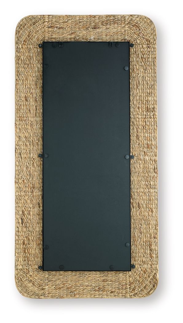 Norigan - Natural - Floor Mirror - Hornell Furniture Outlet