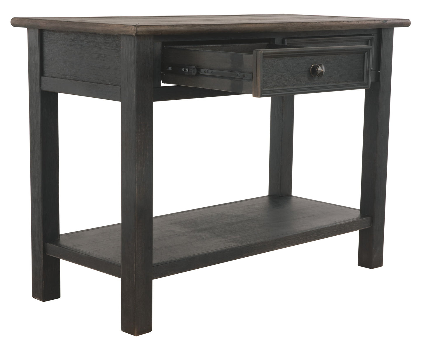 Tyler Creek - Grayish Brown / Black - Sofa Table - Hornell Furniture Outlet