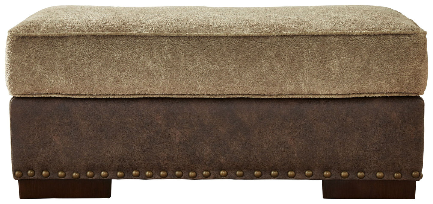 Alesbury - Chocolate - Ottoman - Hornell Furniture Outlet