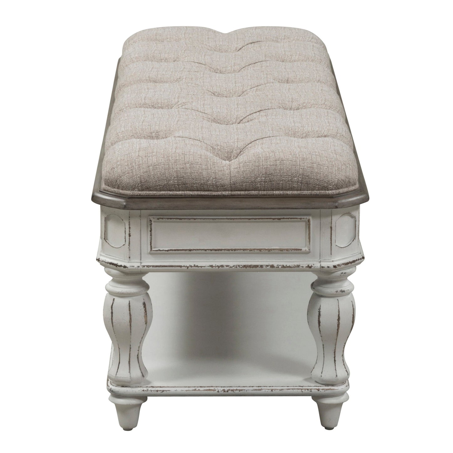 Magnolia Manor - Bed Bench - White - Hornell Furniture Outlet