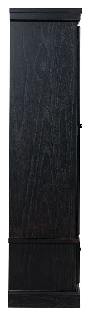 Greddinton - Black / Brown - Curio - Hornell Furniture Outlet