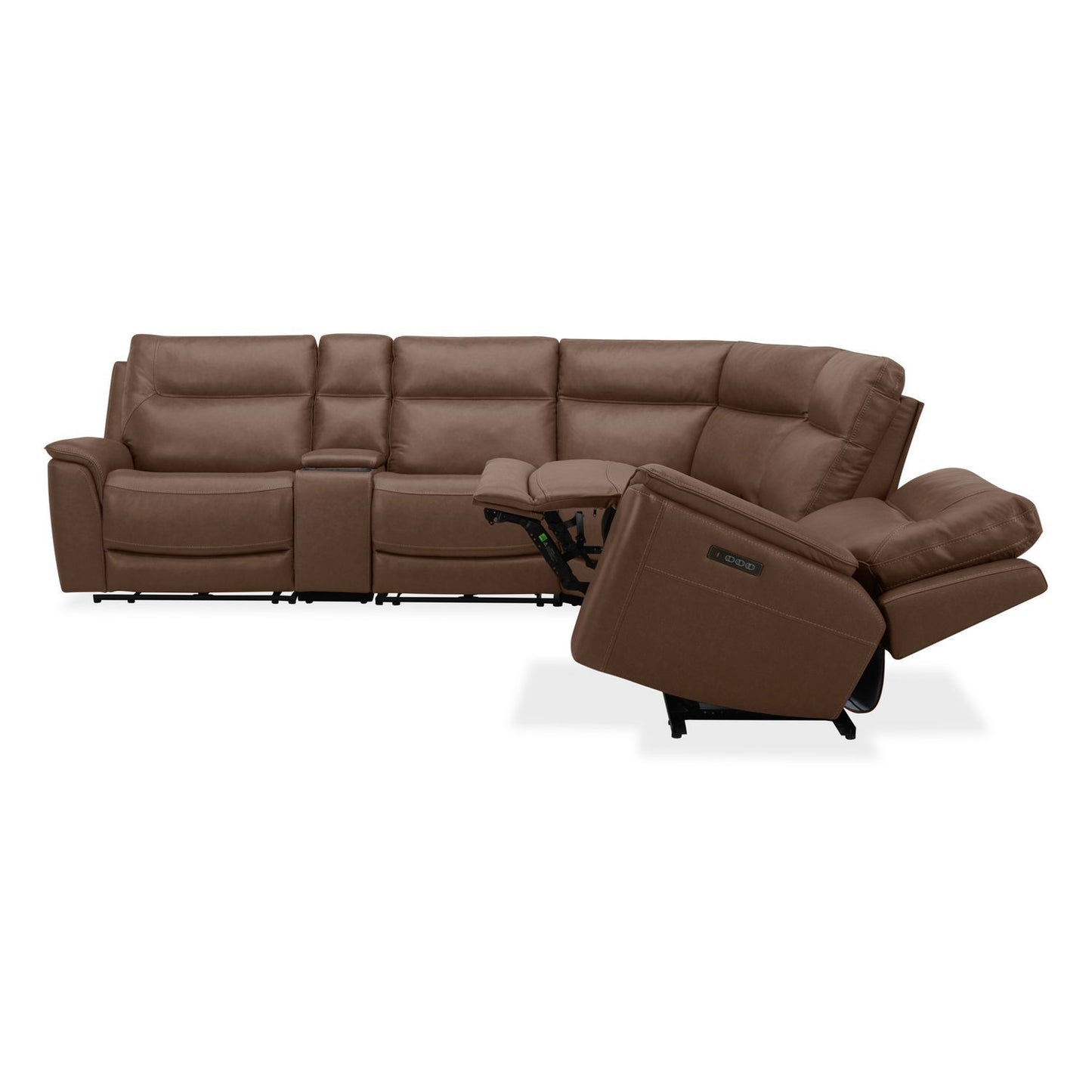 Collins - 6 Piece Sectional - Brown - Hornell Furniture Outlet