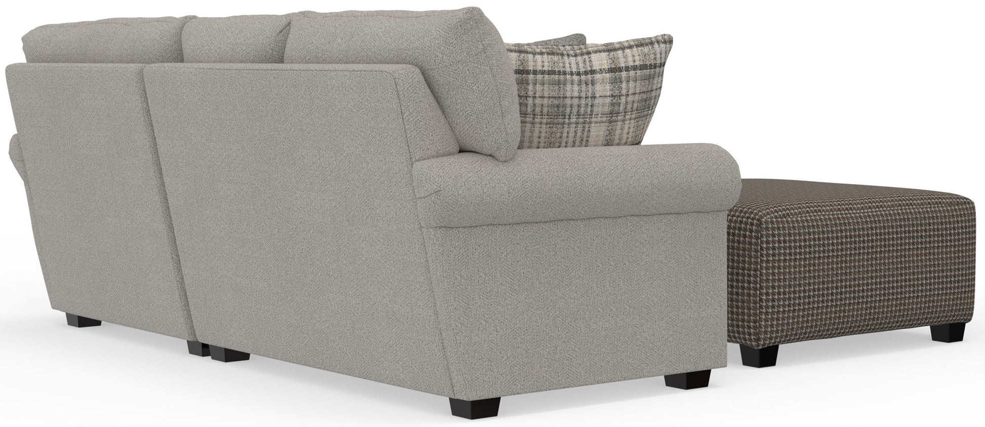 Livingston - Sectional With Comfort Coil Seating, 40" Cocktail Ottoman And Accent Pillows Included - Hornell Furniture Outlet