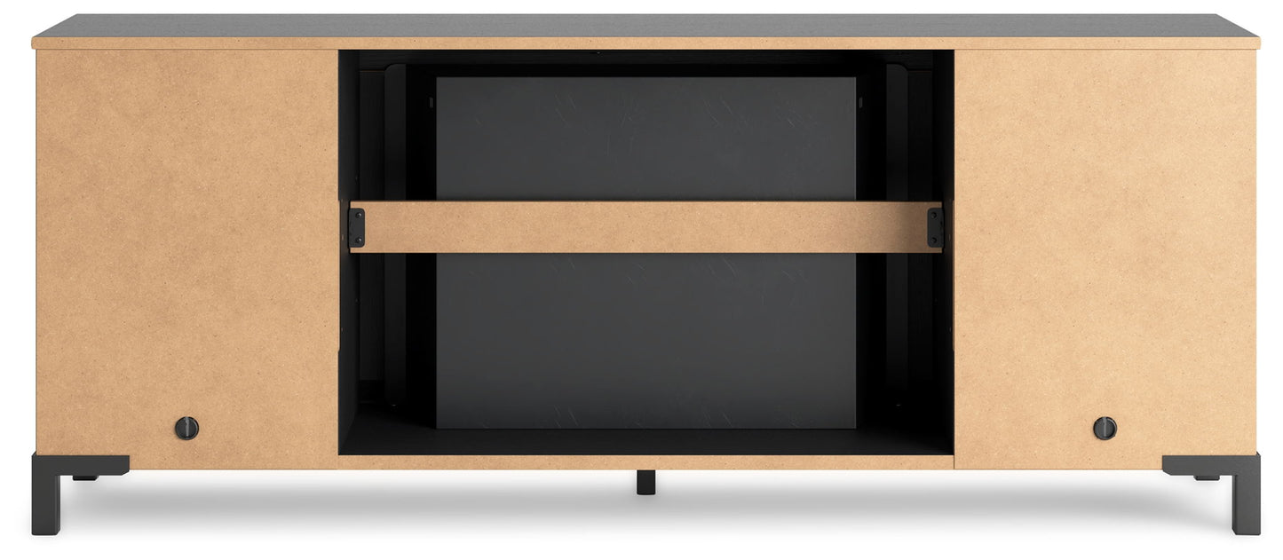 Cayberry - Black - TV Stand With Fireplace - Hornell Furniture Outlet