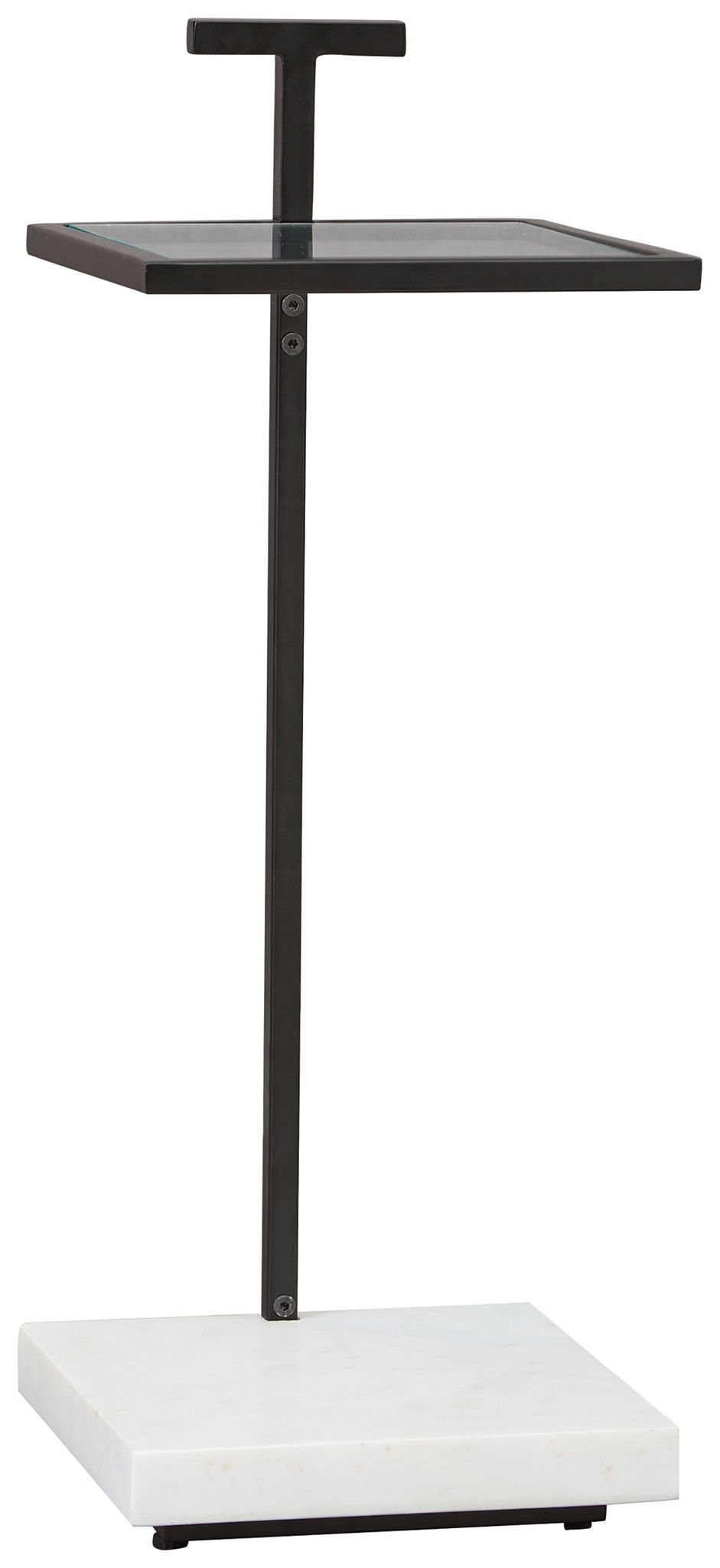 Mannill - Black / White - Accent Table - Hornell Furniture Outlet