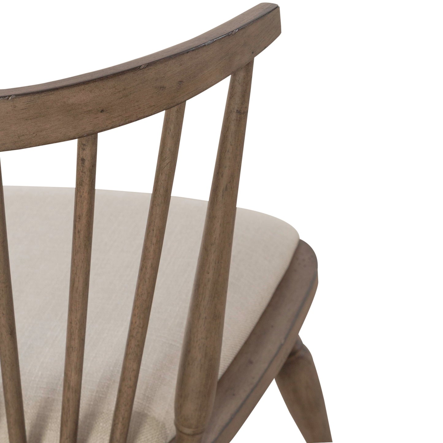 Americana Farmhouse - Upholstered Seat Windsor Chair (RTA) - Light Brown - Hornell Furniture Outlet