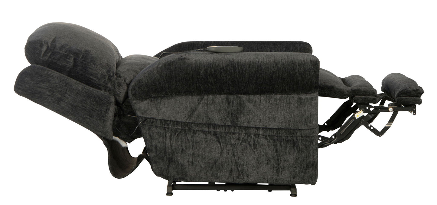 Warner - Power Headrest With Lumbar Power Lay Flat Recliner - Hornell Furniture Outlet