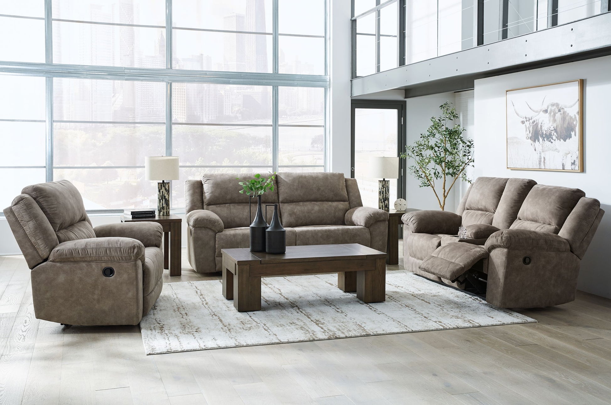 Laresview - Reclining Living Room Set - Hornell Furniture Outlet
