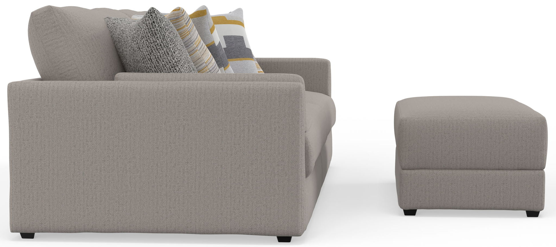 Trevor - Extra Deep Oversized Sofa With Included Storage Cocktail Ottoman - Hornell Furniture Outlet
