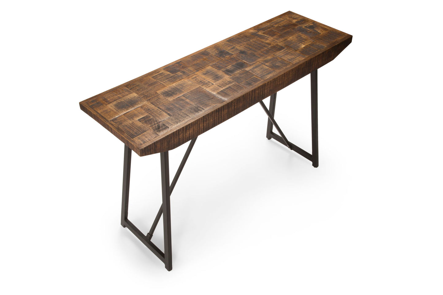 Walden - Parquet Sofa Table - Brown - Hornell Furniture Outlet
