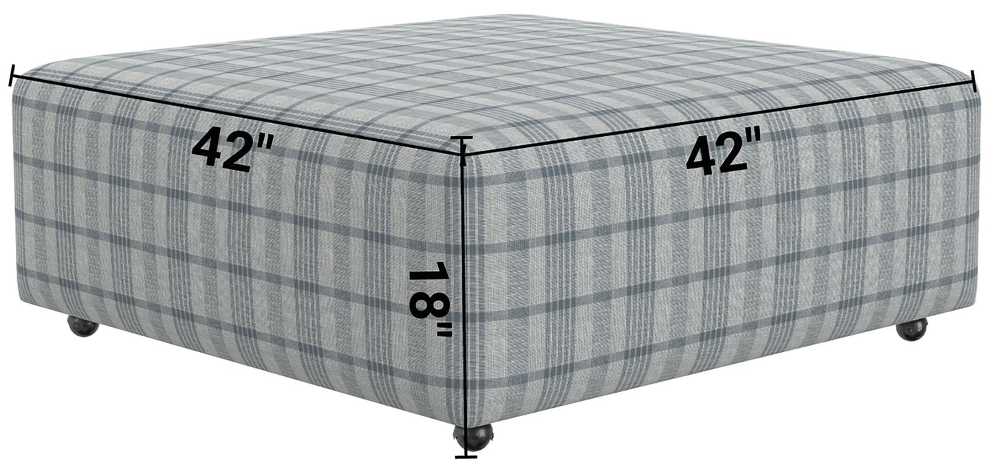 Chappy - Castered Cocktail Ottoman - Hornell Furniture Outlet