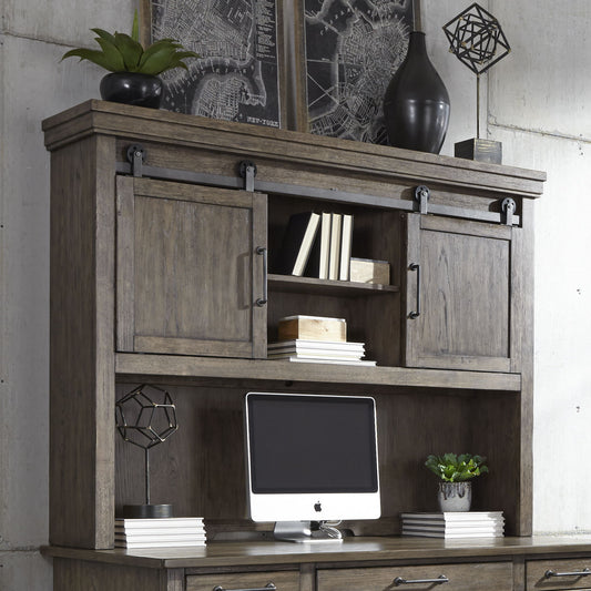 Sonoma Road - Credenza Hutch - Light Brown - Hornell Furniture Outlet