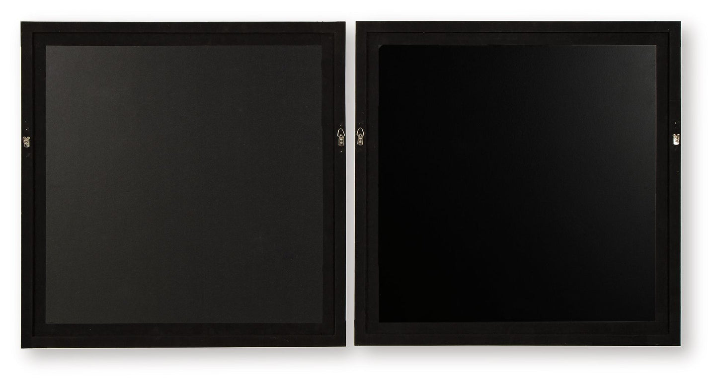 Winbrook - Gray / Tan / Gold Finish - Wall Art Set (Set of 2) - Hornell Furniture Outlet