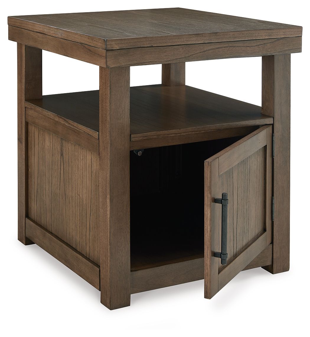 Boardernest - Brown - Rectangular End Table - Hornell Furniture Outlet
