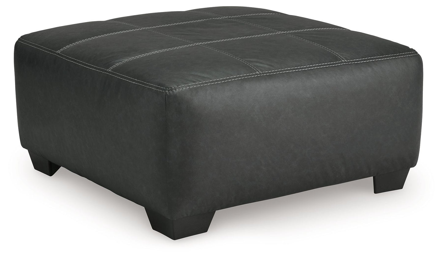 Brixley Pier - Graphite - Oversized Accent Ottoman - Hornell Furniture Outlet