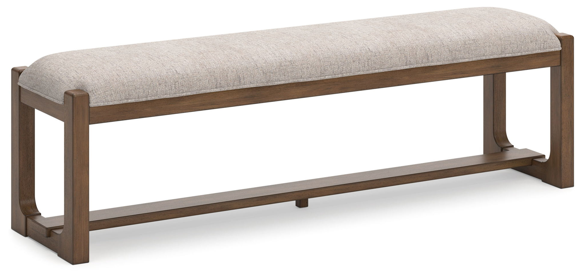 Cabalynn - Oatmeal / Light Brown - Large Uph Dining Room Bench - Hornell Furniture Outlet
