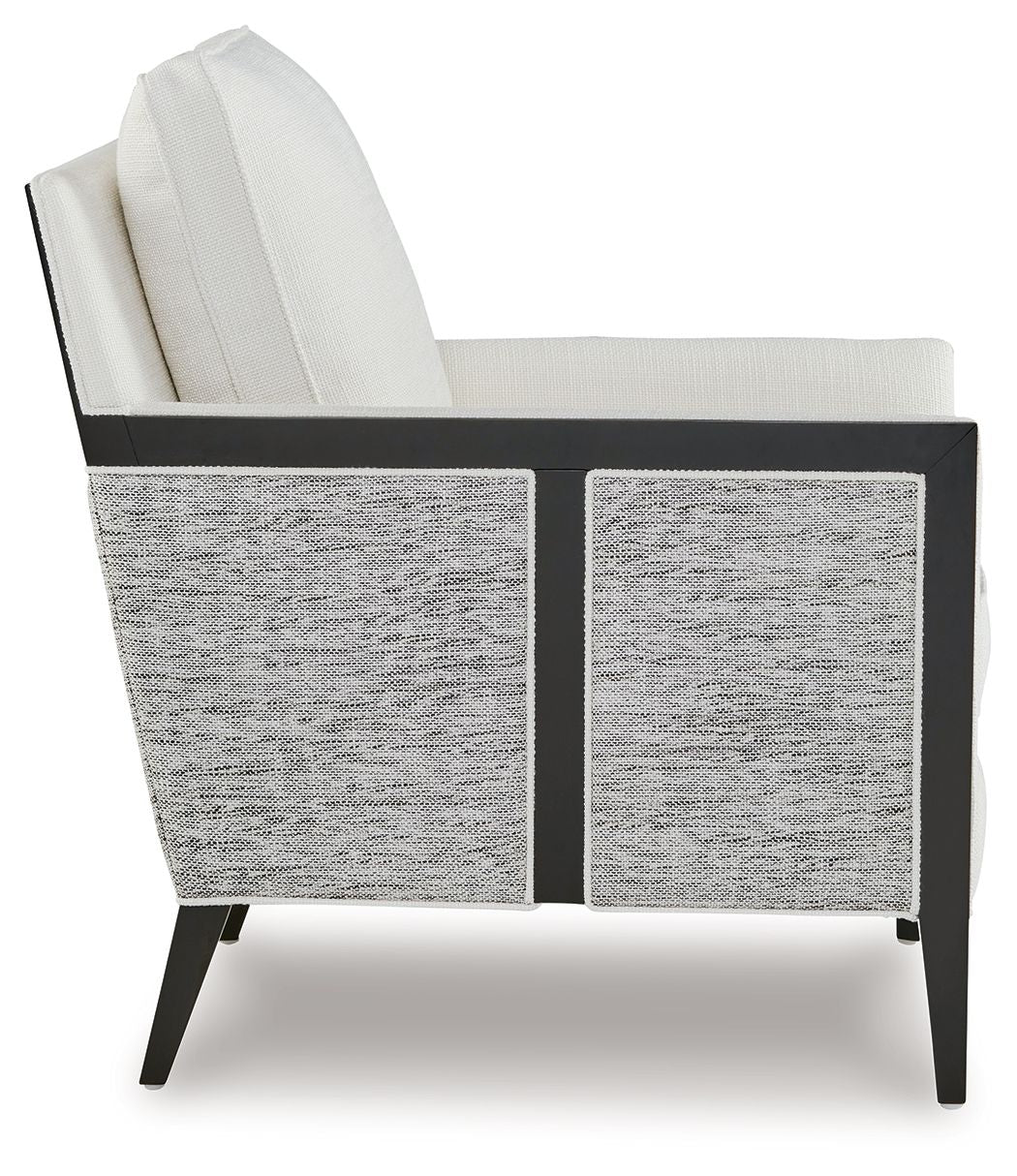 Ardenworth - Black / Ivory - Accent Chair - Hornell Furniture Outlet