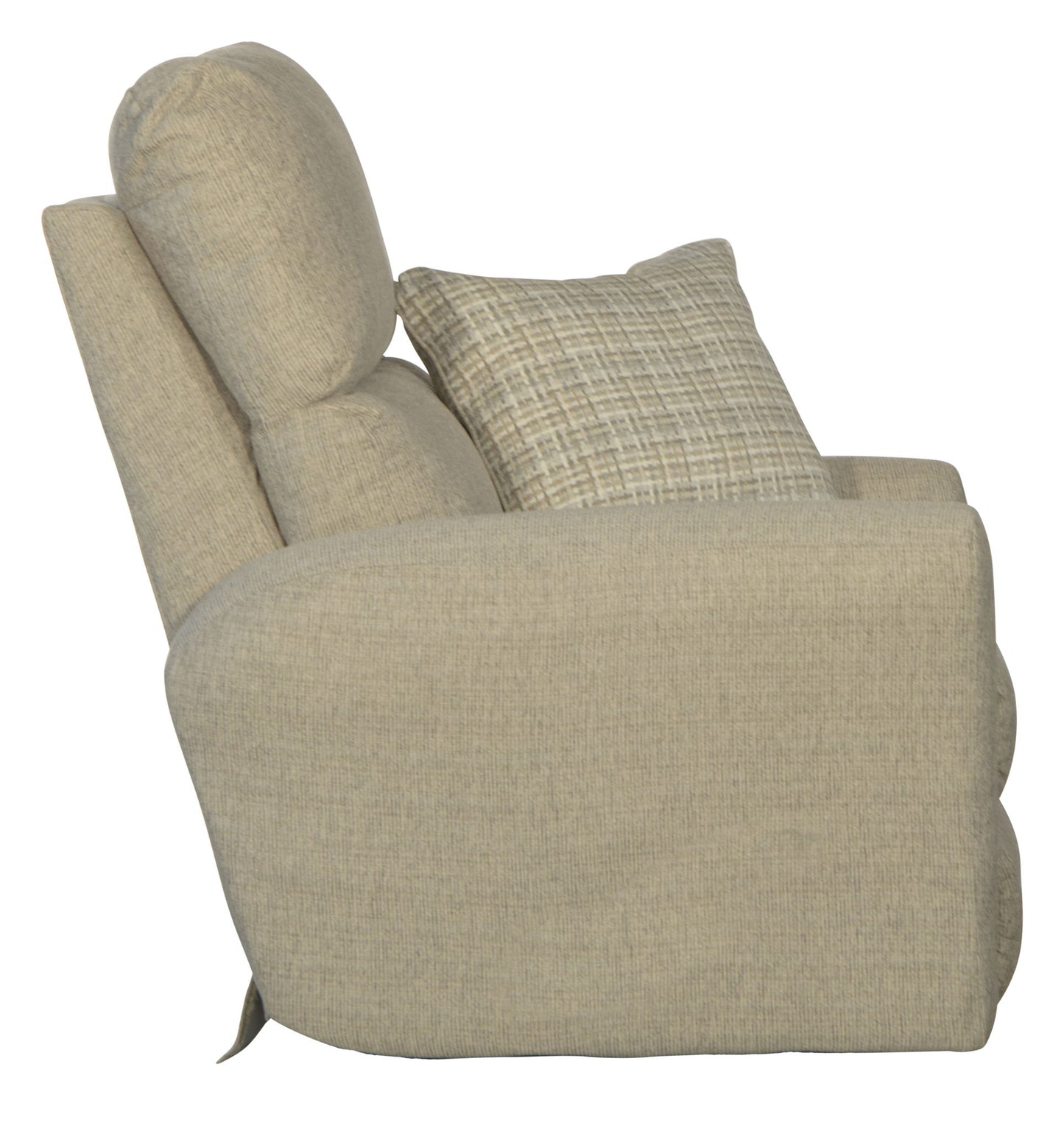 McPherson - Power Lay Flat Recliner - Buff - Hornell Furniture Outlet