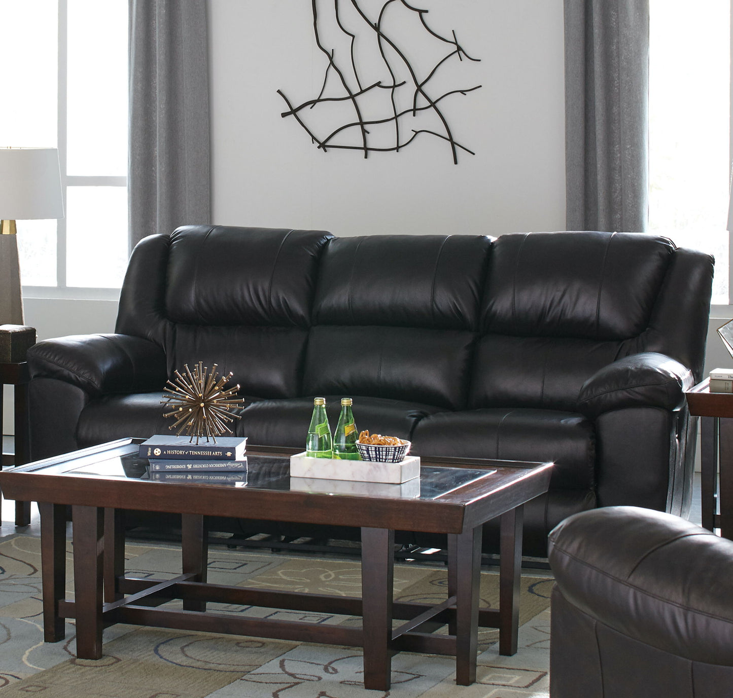 Transformer II - Ultimate Sofa With 3 Recliners & Drop Down Table - Hornell Furniture Outlet