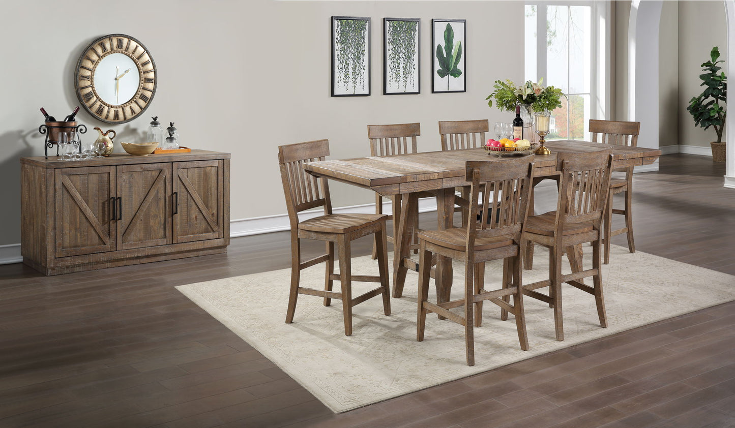 Riverdale - Counter Chair (Set of 2) - Dark Brown - Hornell Furniture Outlet