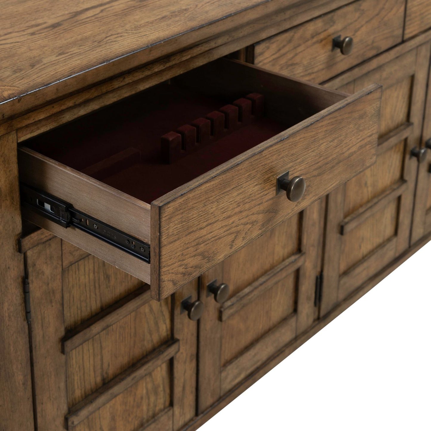 Carolina Park - Server - Brown - Hornell Furniture Outlet