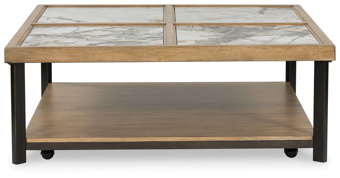 Montia - Multi - Square Cocktail Table - Hornell Furniture Outlet