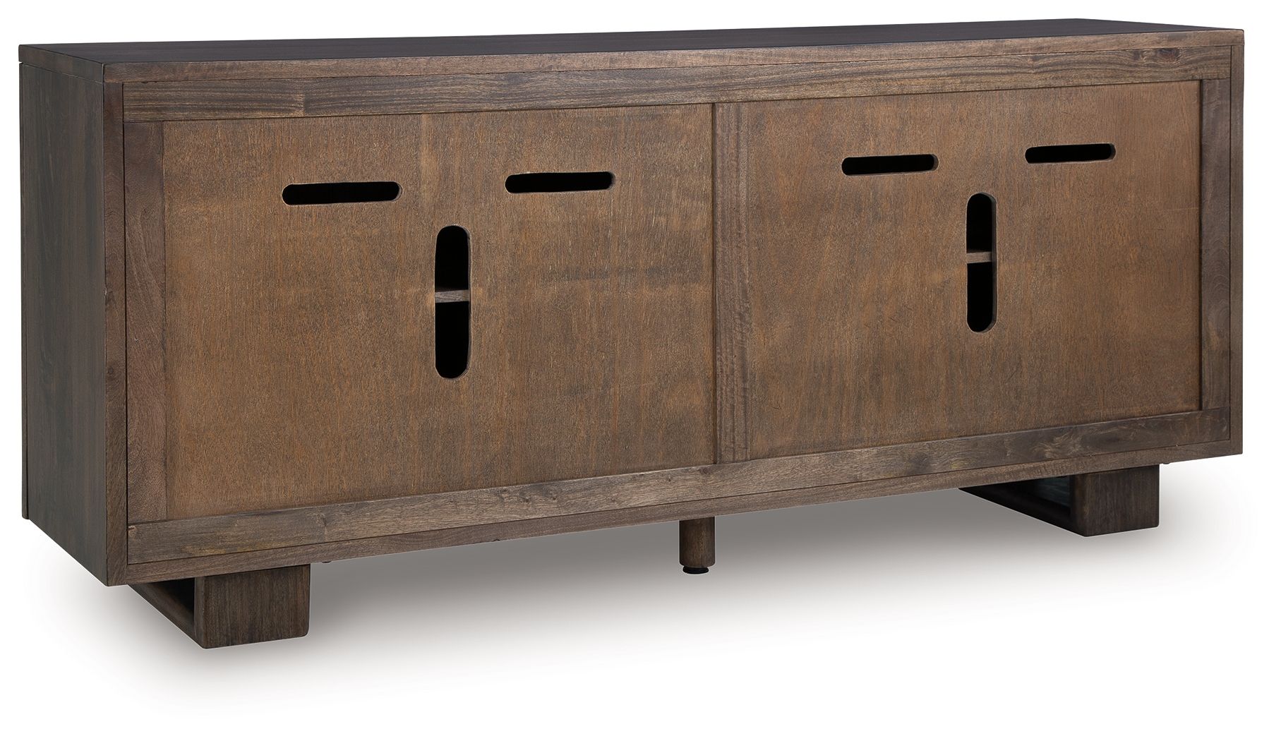 Cato - Dark Brown - Accent Cabinet - Hornell Furniture Outlet