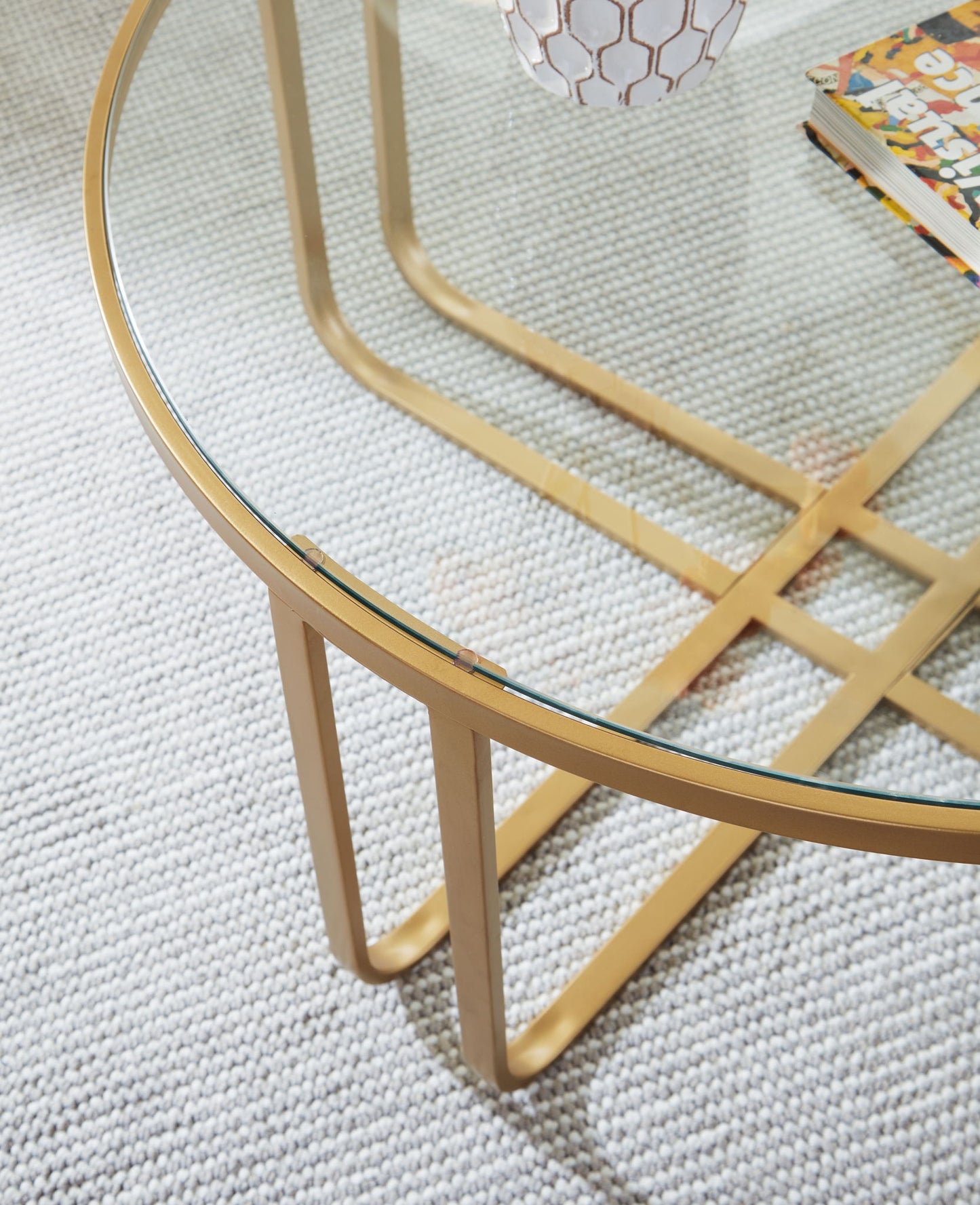 Milloton - Gold - Occasional Table Set (Set of 3) - Hornell Furniture Outlet